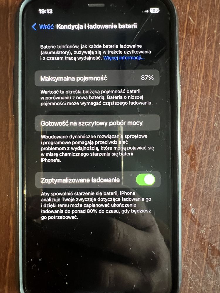Iphone 11 pro 64 gb uszkodzone face id pelnieta obudowa