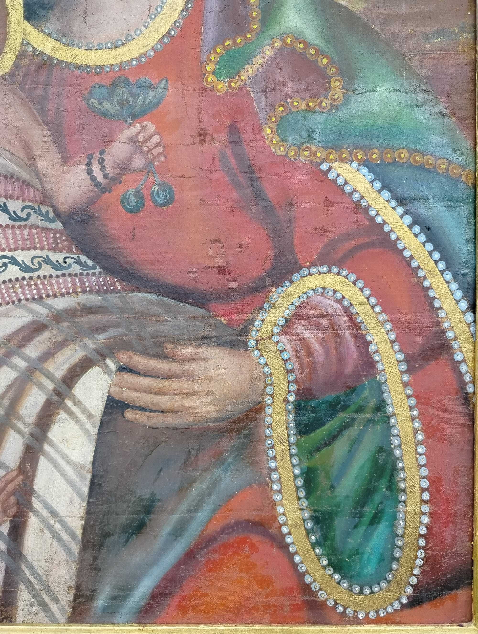 Matka Boska Dzikowska stary duzy obraz