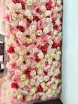 Kwiaty ścianka weselna kwiatowa flowerwall foto panel