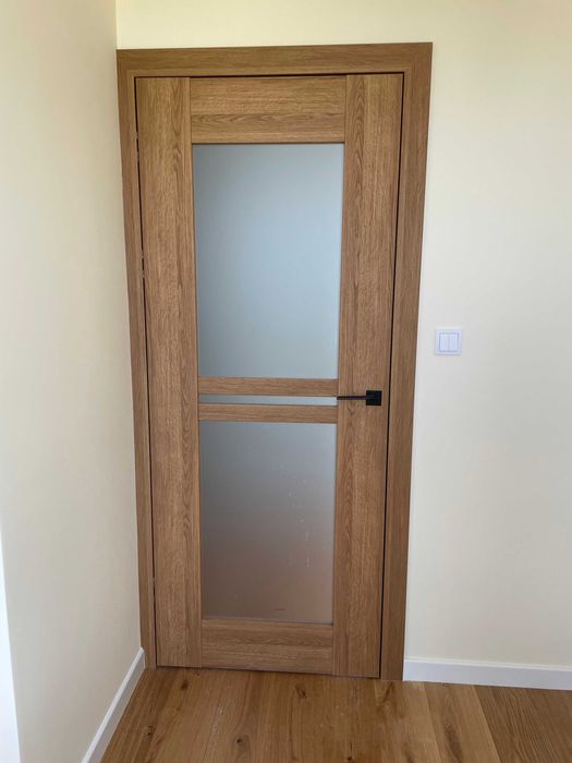 Drzwi wewnętrzne,3 sztuki,Polskone Sempre W05,dąb polski.Stan idealny