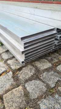 Profile aluminiowe ogrodzeniowe duża ilość 6m długości około 160mb