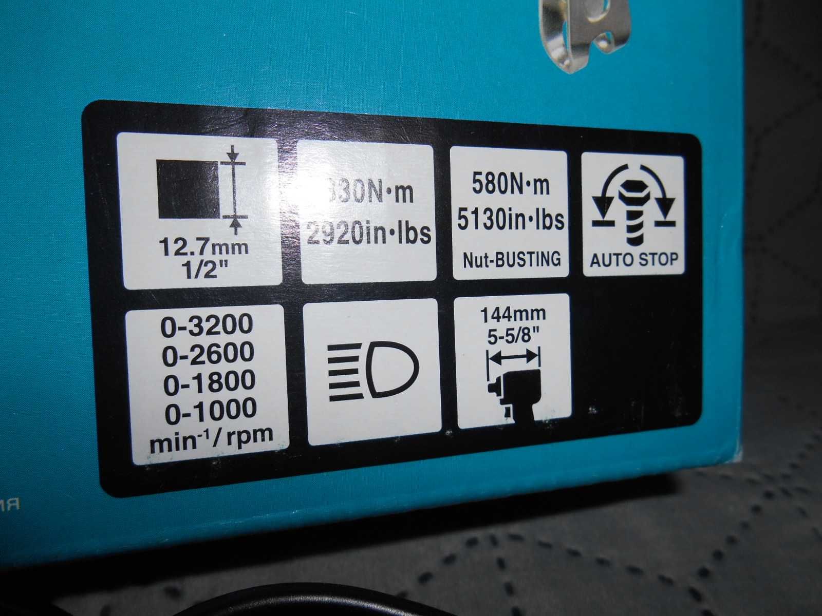 NOWY i MOCNY klucz MAKITA DTW 300 BL 18V- made in Anglia. akum. ladowa