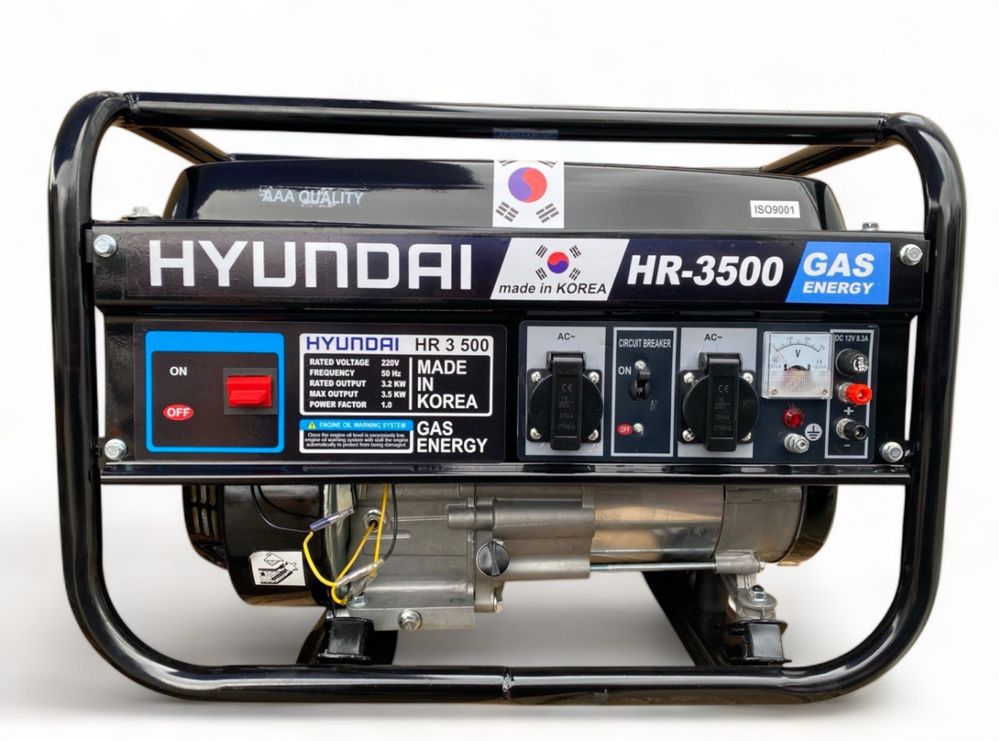 Генератор HYUNDAI 3.5 кВт DDE медь, Корея бесплаьная доставка