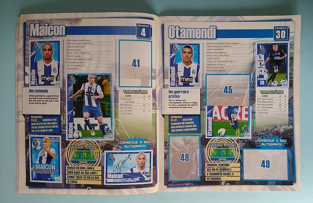 Coleção Oficial de cromos FC PORTO 2011/12 da Panini