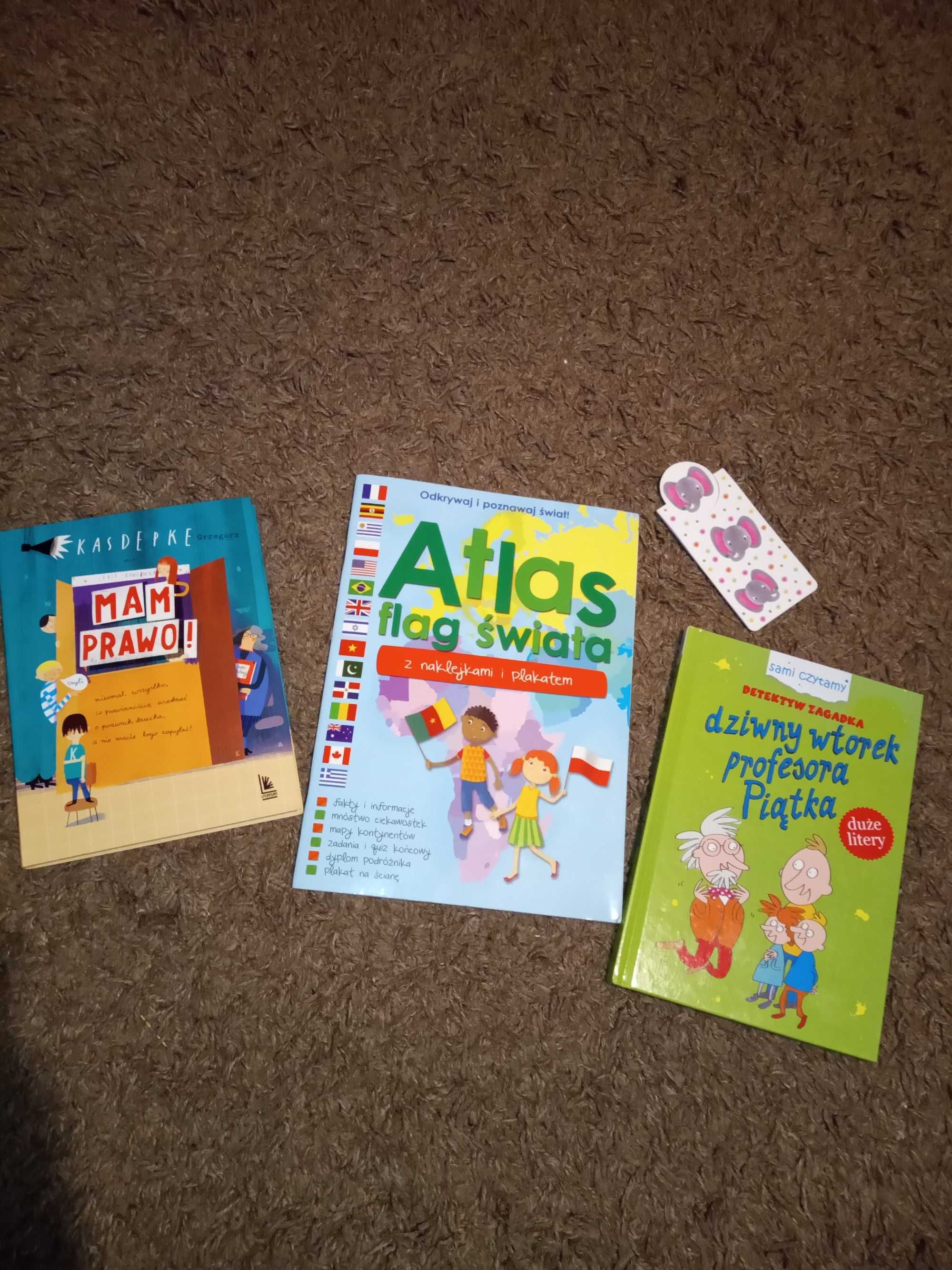 3 książki dla dzieci + zakładka