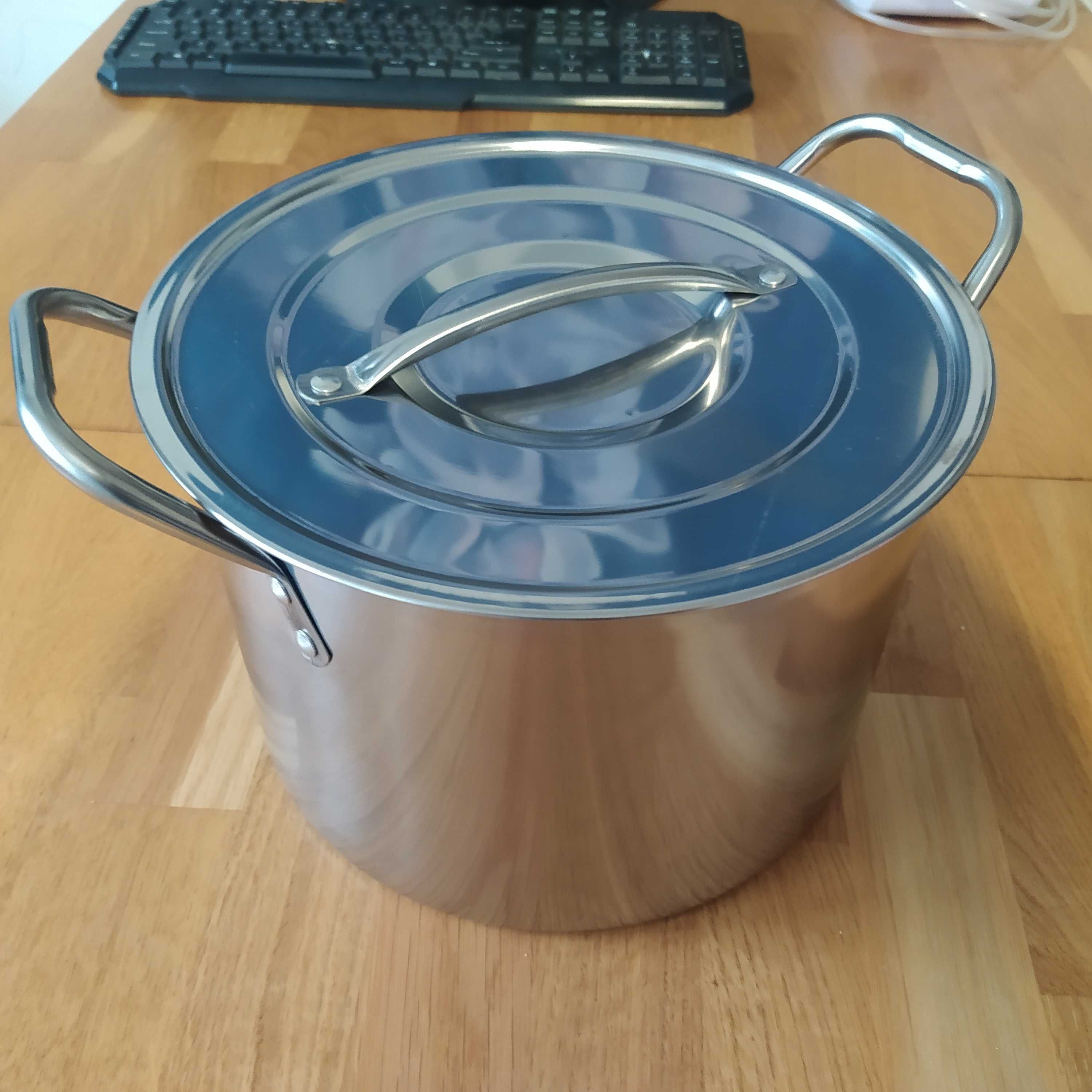 Garnek 12,5 litra duzy z pokrywka super cena wyprzedaz