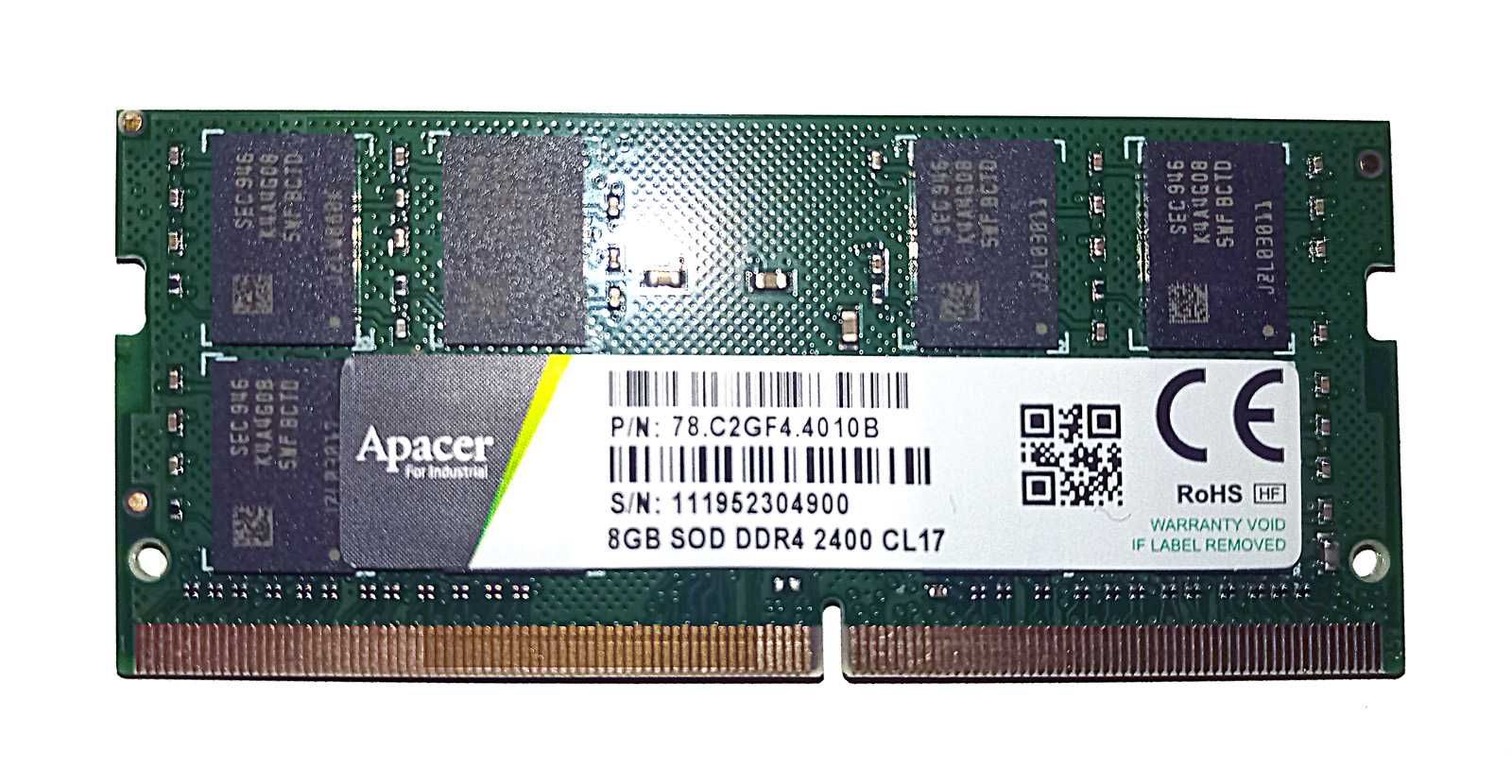 Память для ноутбука  8GB DDR4 SO-DIMM PC4-19200, PC4-21300, 2400 2666