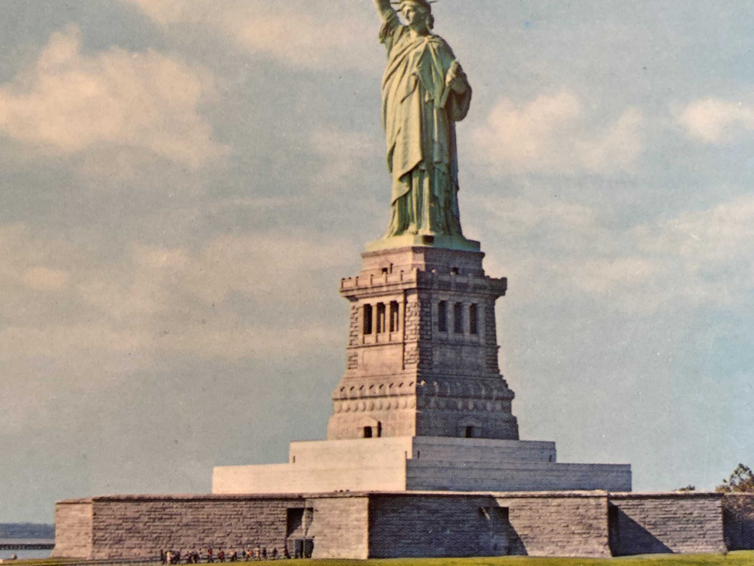 Pocztówka Fotografia 1980 USA - Germany Statua Wolności New York