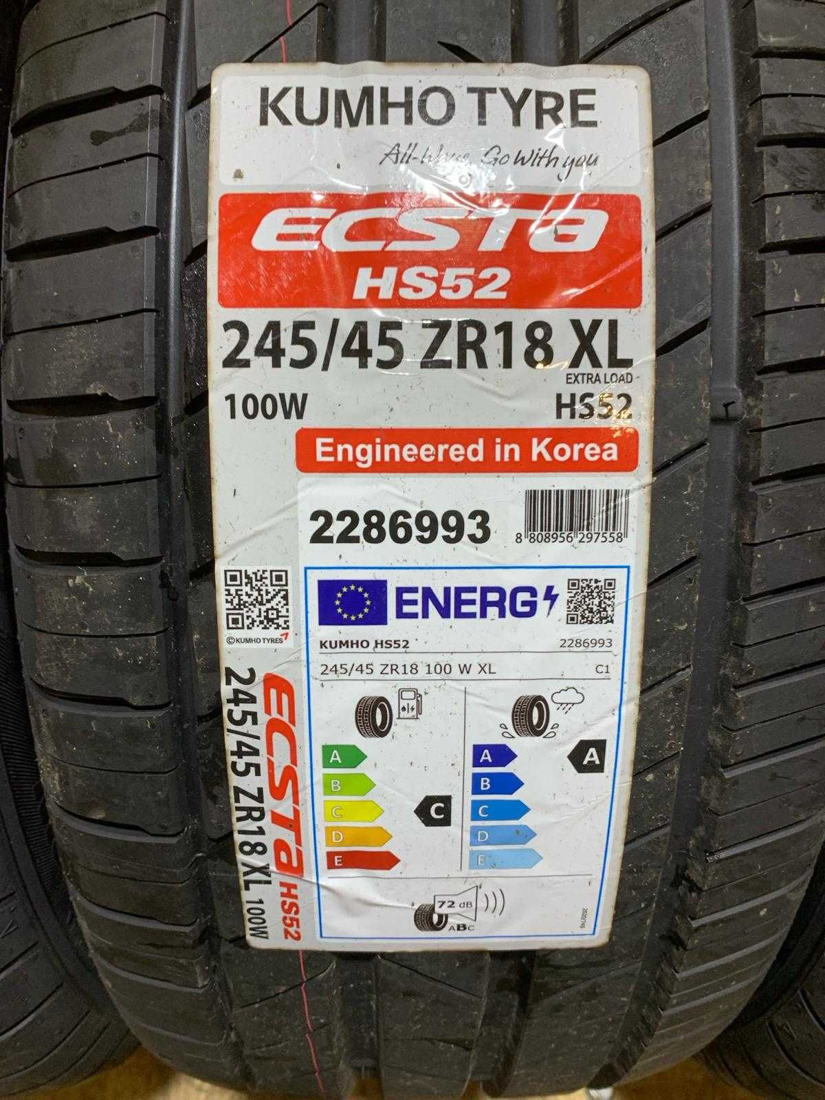 Opony letnie 245/45/18 100W Kumho Ecsta HS52