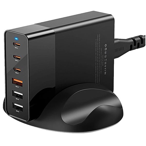 ШВИДКА GaN Зарядка! 3xUSB, 3xType C! Зарядний Пристрій! Адаптер!