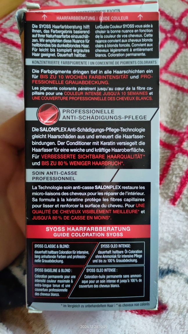 SYOSS FARBA SalonPlex 7_1 naturalny średni farba do włosów