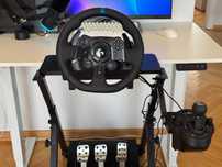 Kierownica Logitech G923 + stojak + pedały + shifter