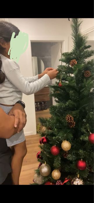 Arvore natal 2m vom pinhas e enfeites