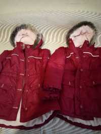 Зимове пальто на дівчинку, розмір 116