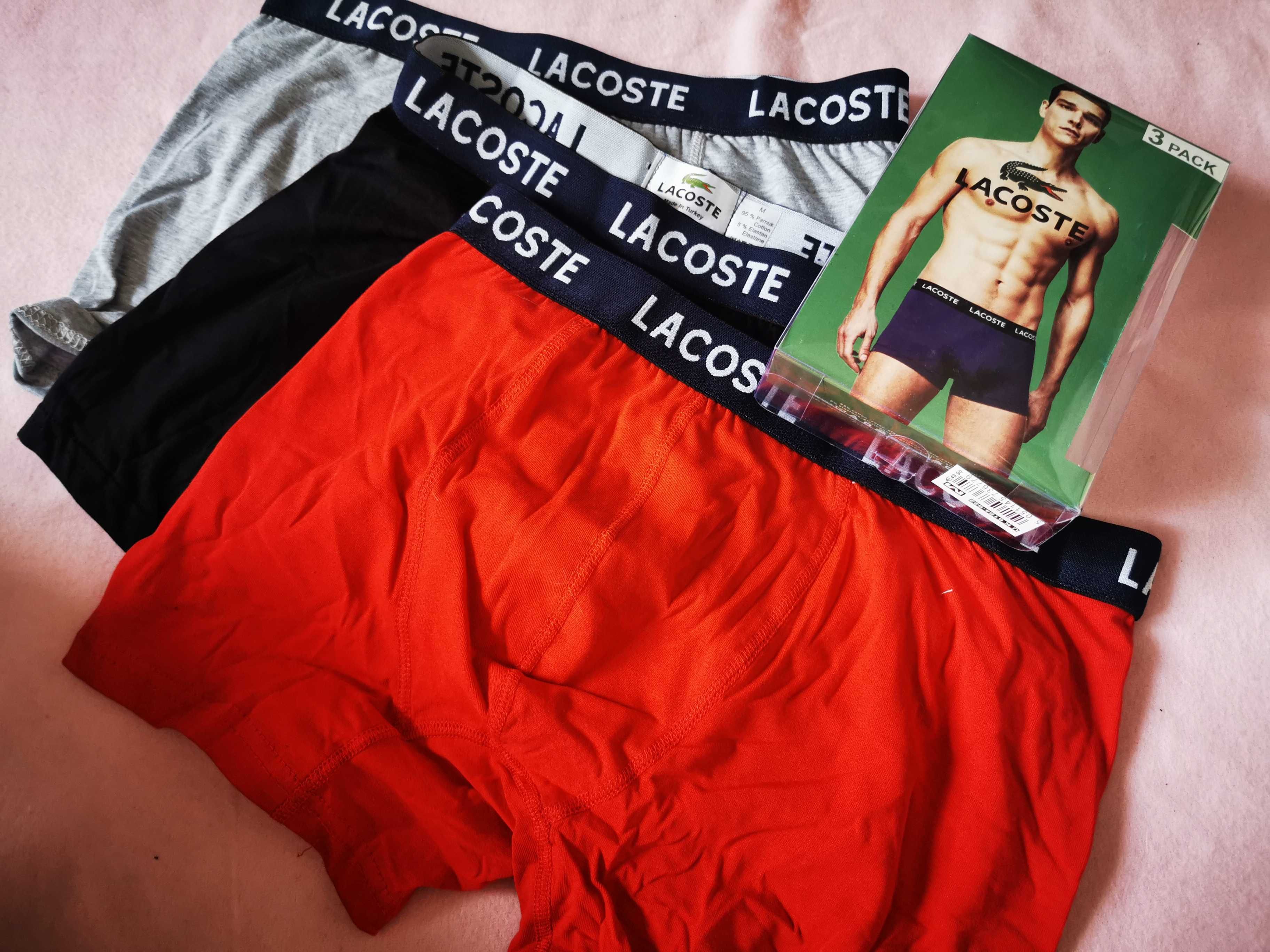 Zestaw bielizny Versace Emporio Armani Lacoste 3 pac bokserki meskie