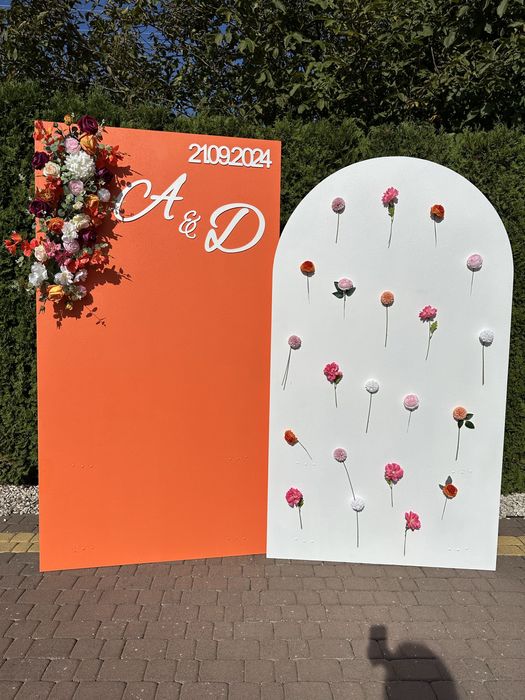 Ścianka dekoracyjna (dwie plyty wraz z kwiatami)