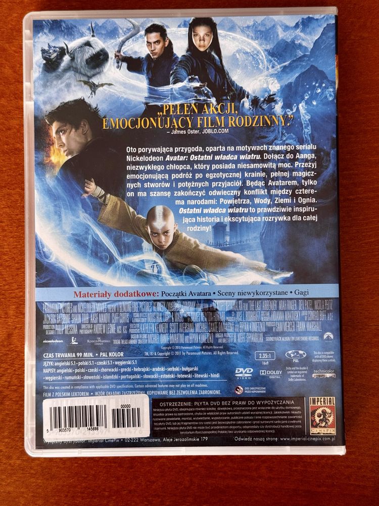 Film Avatar ostatni władca wiatru