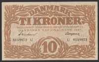 Dania 10 koron 1943 - U