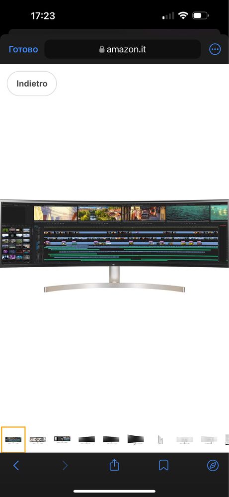Ігровий монітор LG UltraWide Curved LED Monitor 49WL95C-WE 49