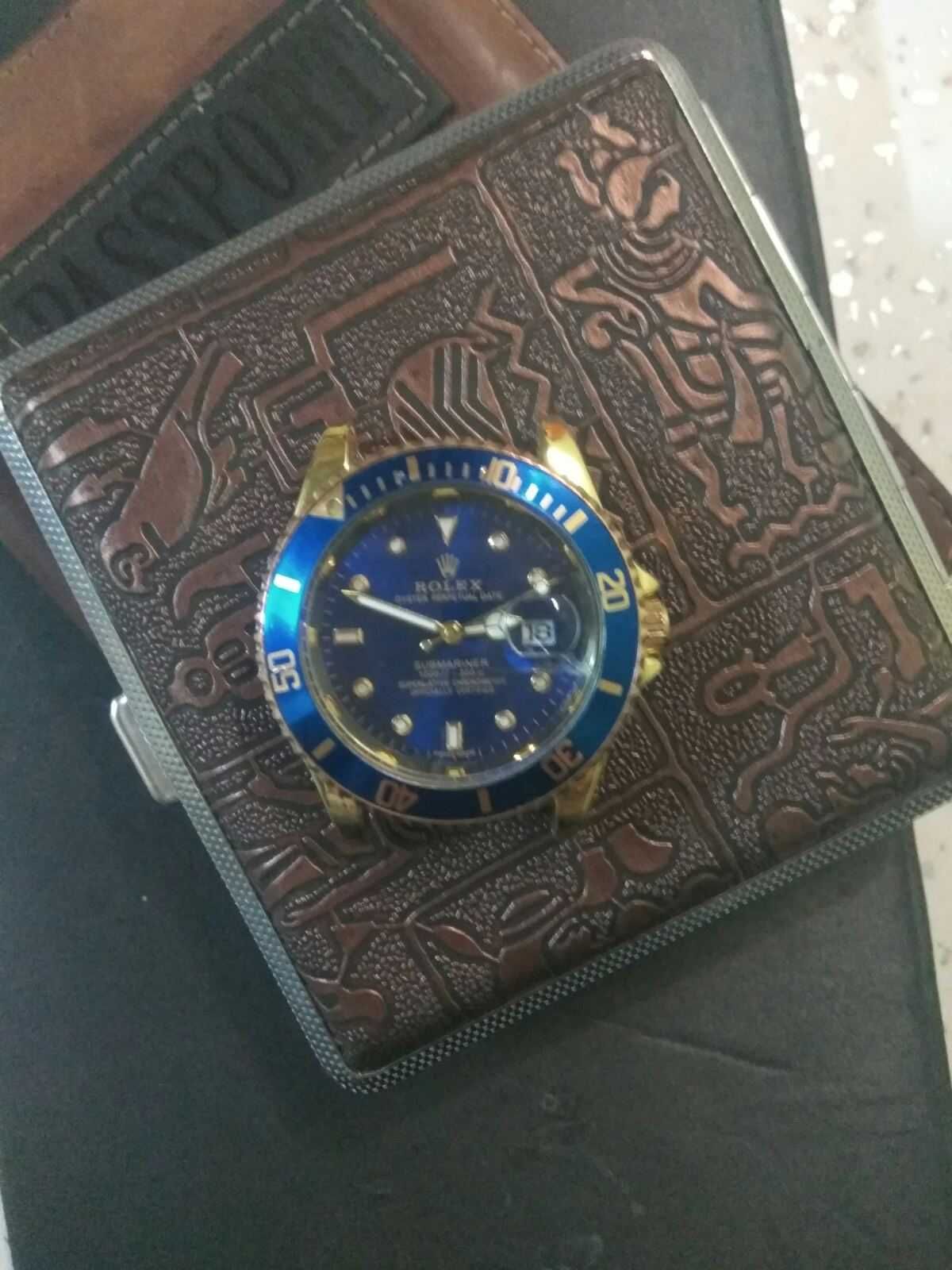 Механические часы Rolex Submariner Blue  мужские наручные часы
