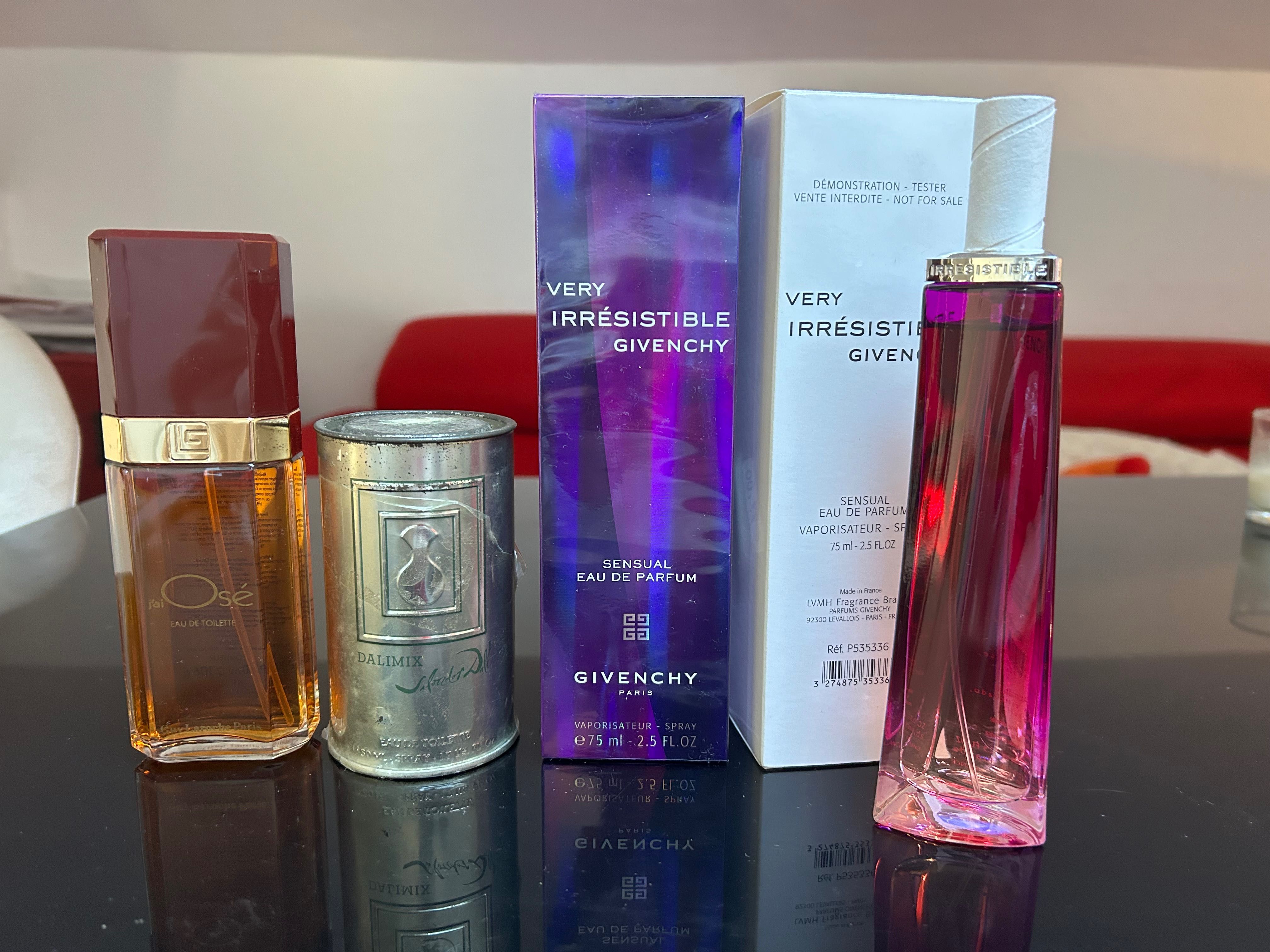 Salvador Dali Dalimix Givenchy Very Sensual Guy Laroche J’ai Ose