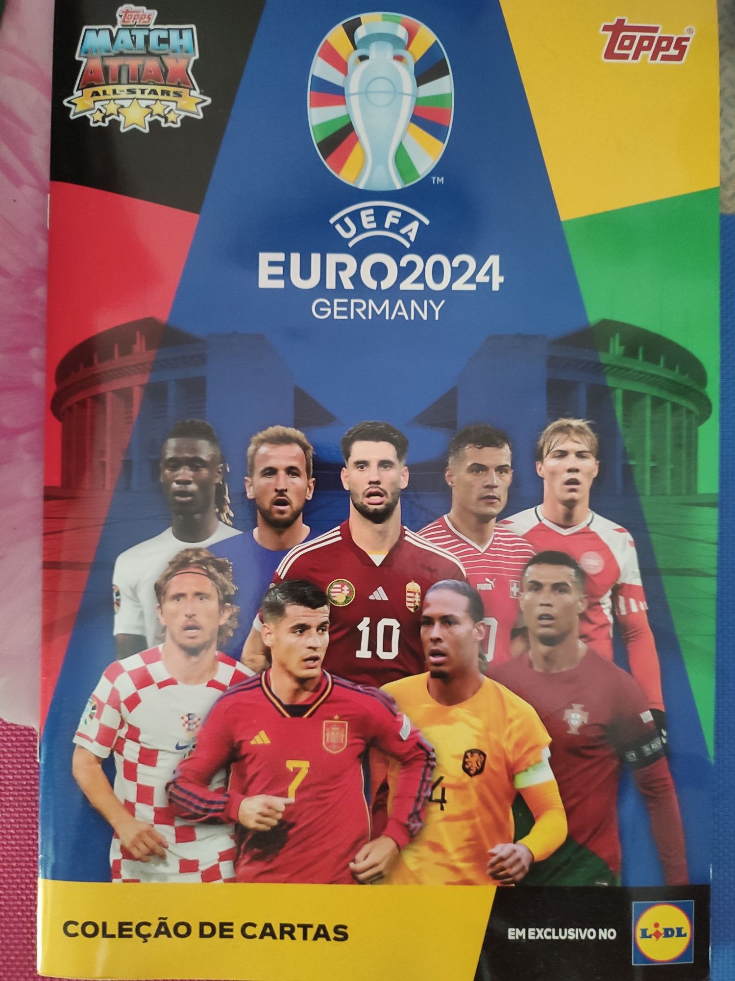 Caderneta Completa Exclusiva Match Attax TOPPS Euro 2024