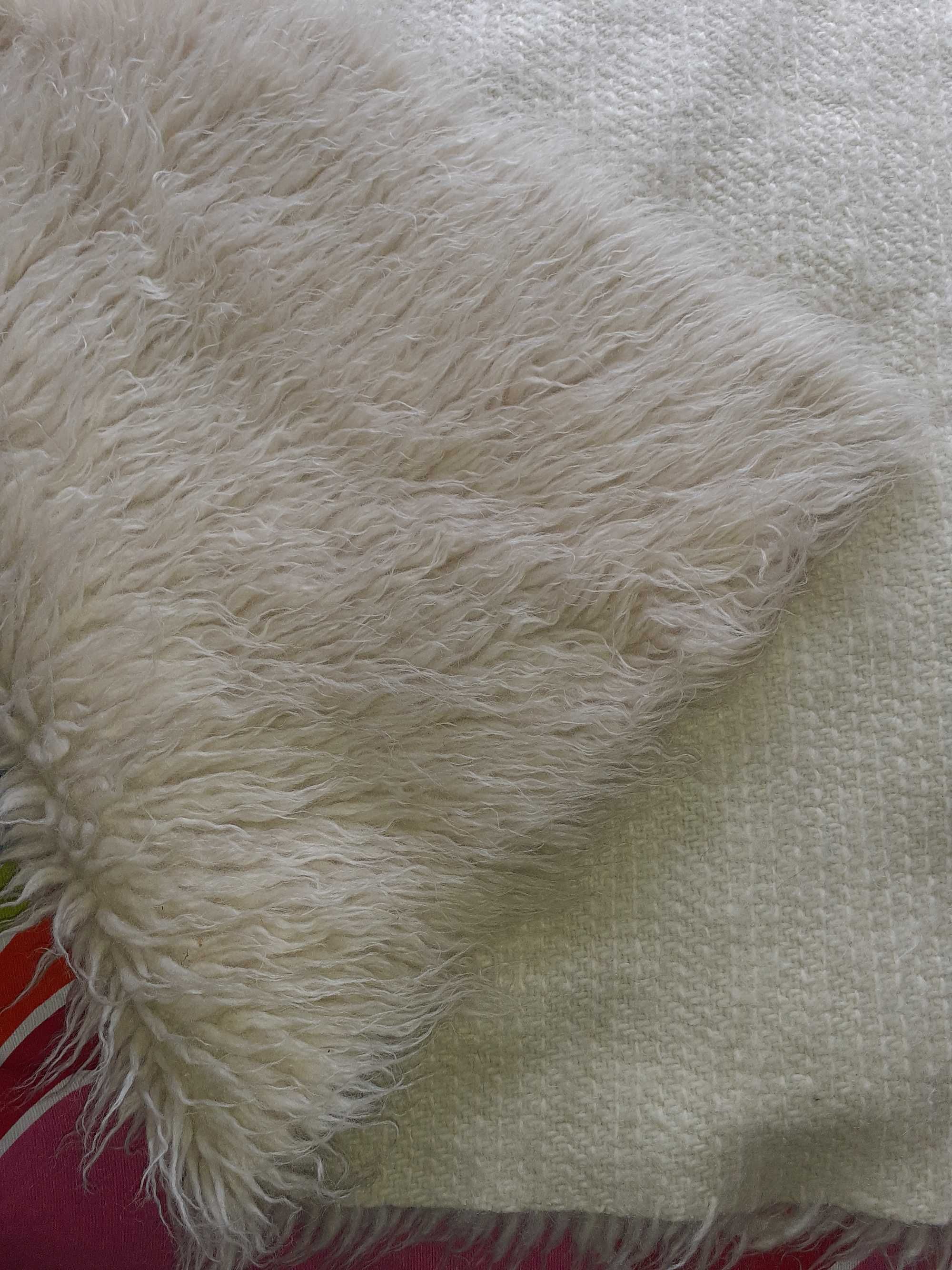 Carpete de pêlo alto pura lã 2,09 cm x 1,43 m