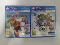 NOWY ZESTAW 2 GIER VR PS4 Iron Man PS4, Astro Bot PS4 PL gry