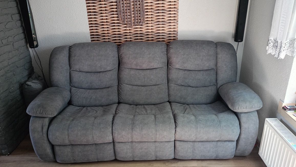 Kanapa z elektryczną funkcją relax + fotel