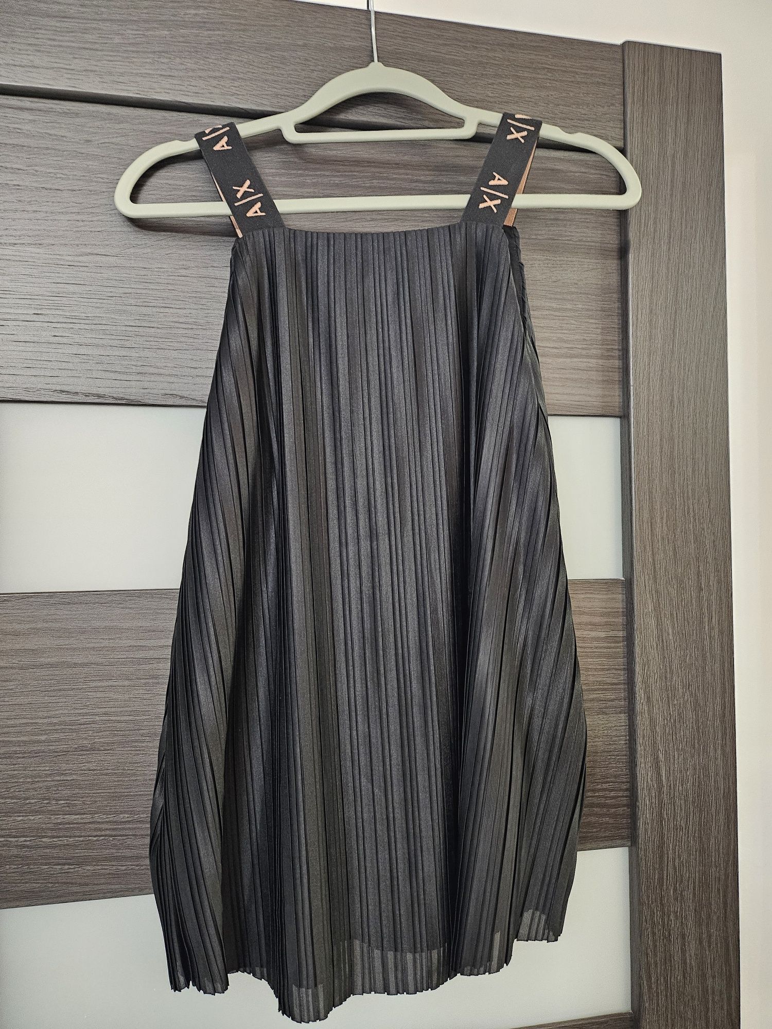 Armani Exchange bluzka na ramiączkach plisowana r. M