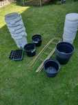 Wiadra 10 l 25l donice,podpory bambusowe