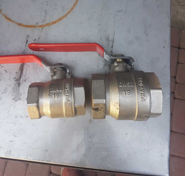 Filtr skośny 2" DN50. Zawór kulowy 2" DN50