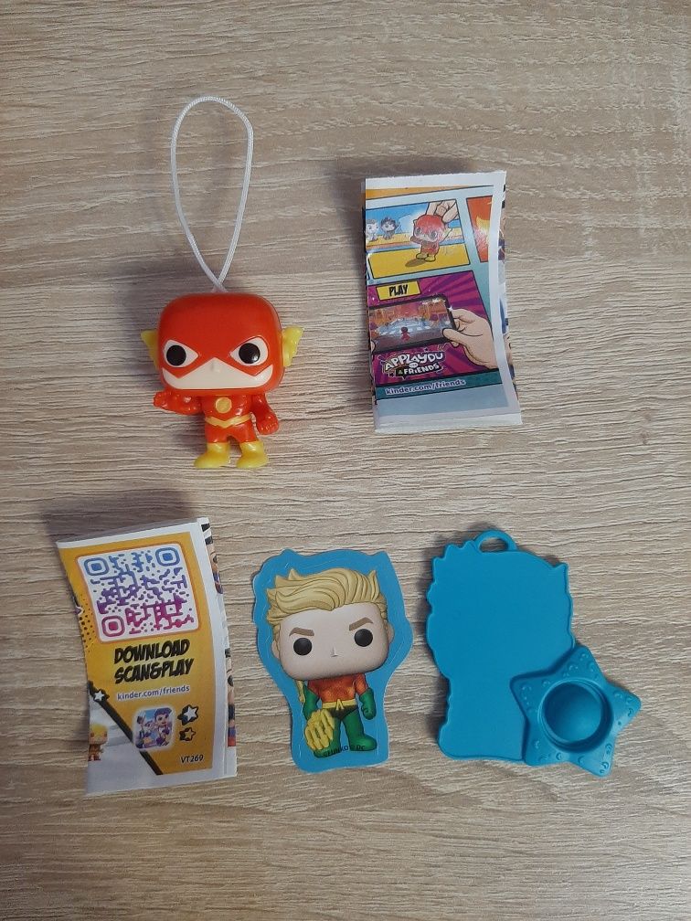 Фігурка Флеш DC та Аквамен, Кіборг. Kinder Joy Funko Pop DC Comics