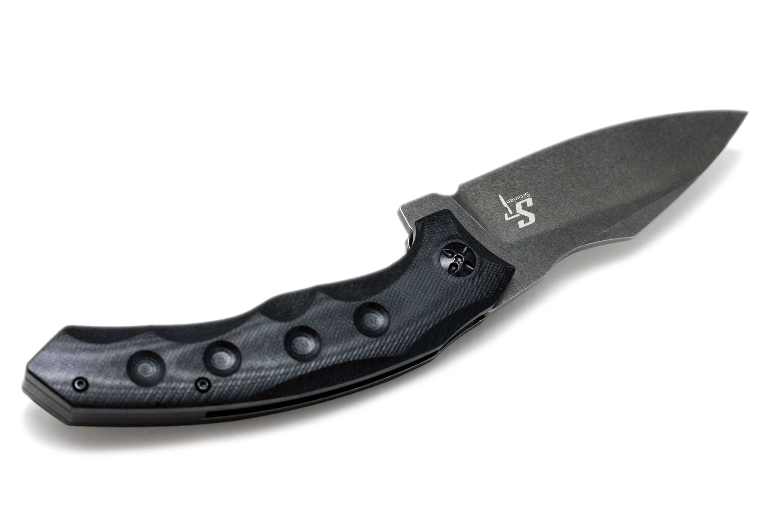 Nóż składany stal D2 EDC survival flipper Sitivien ST115 G10 stonewash