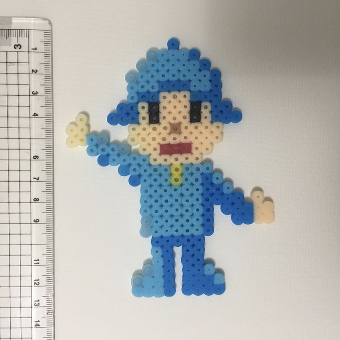 5 personagena pocoyo - topo de bolo - decoração - hama beads