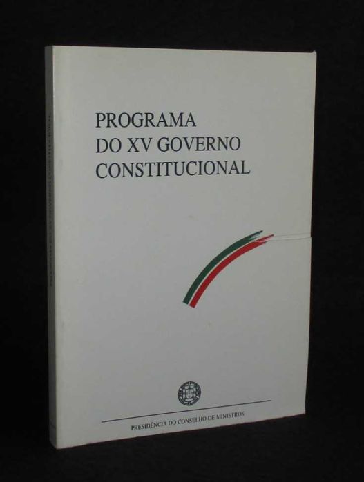 Livro Programa do XV Governo Constitucional