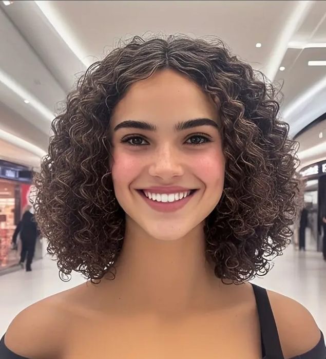 Peruka włosy kręcone