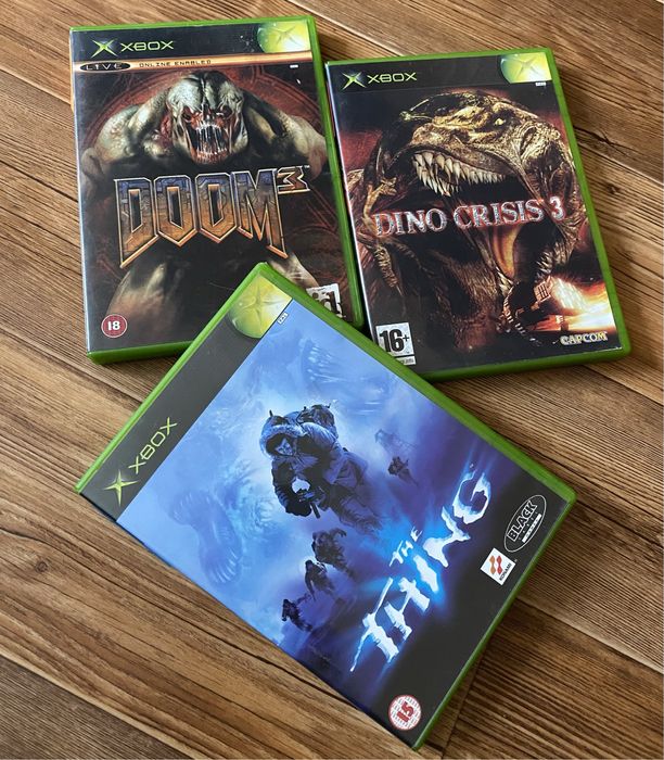 XBOX: Dino Crisis 3, The Thing, Half-Life 2, Doom 3, Onimusha