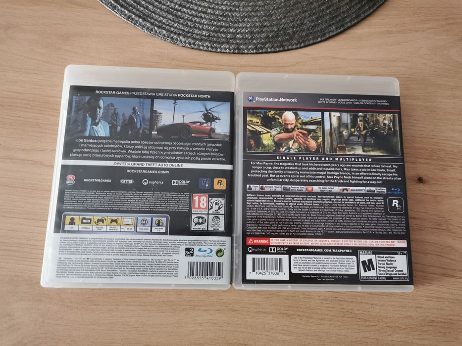 Grand Theft Auto V Max Payne 3 PS3