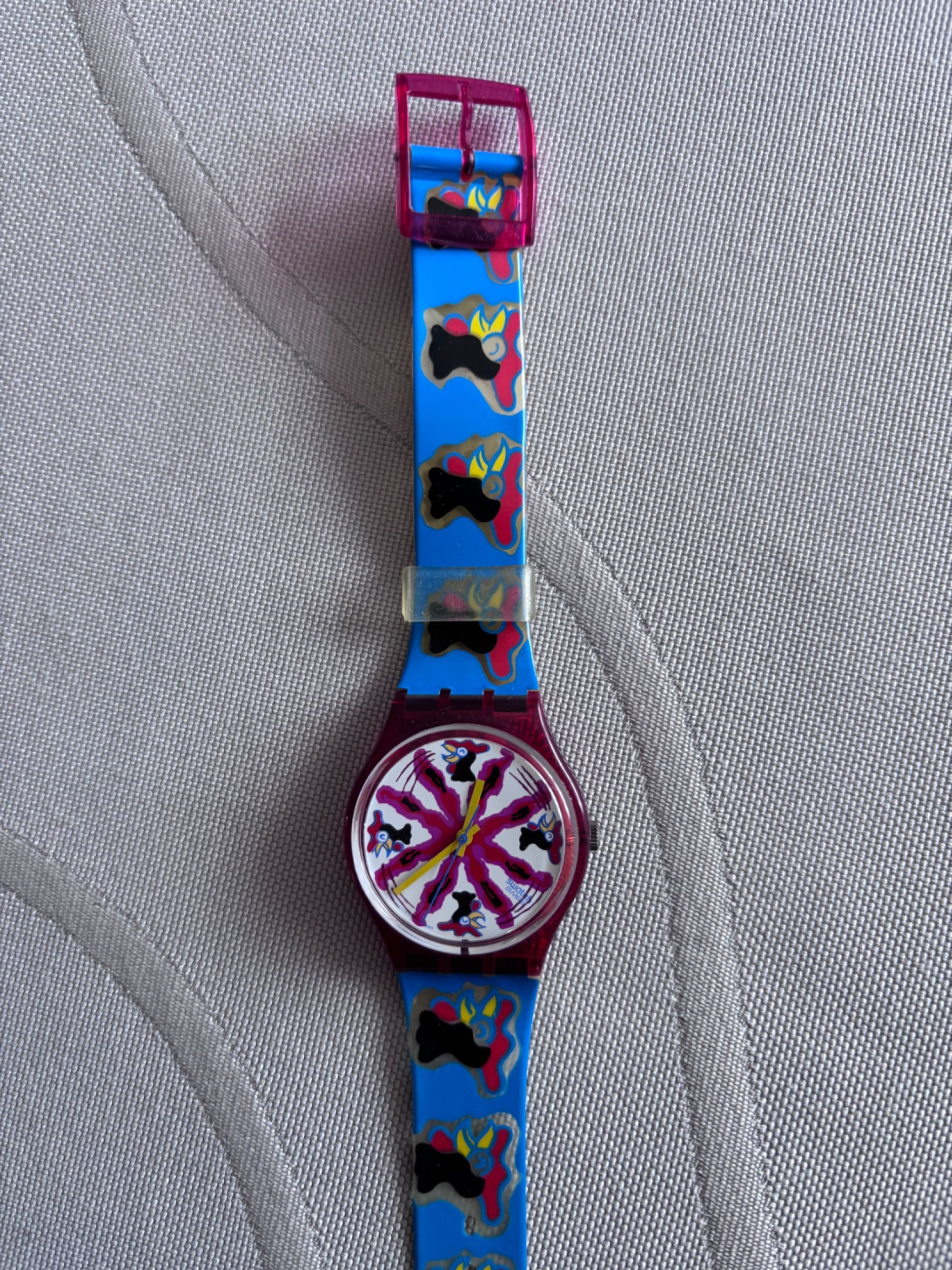 zegarek swatch kids retro prl kogut