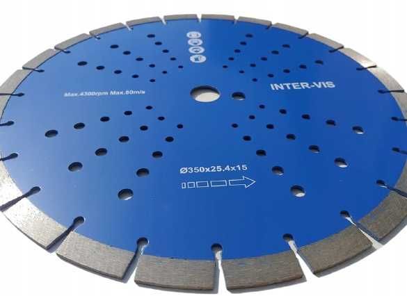 Діамантовий диск для бетону 350x25.4mm INTER VIS POLSKA