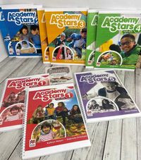 Комплект Academy Stars 1, 2, 3, 4, 5 Student's book + Workbook