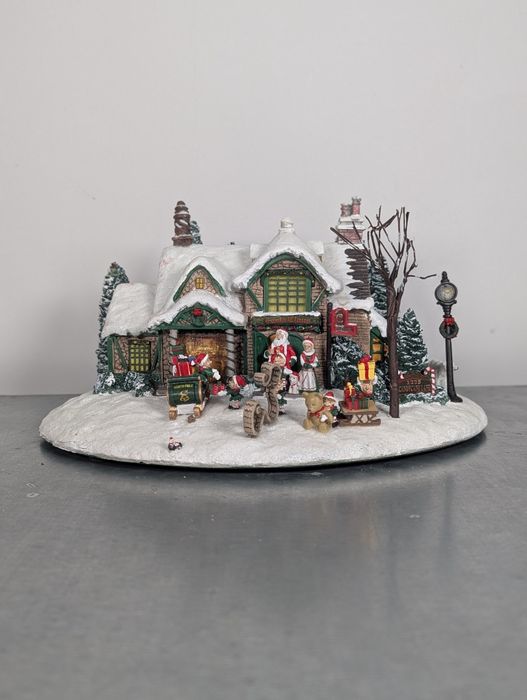 Warsztat Sw Mikołaja Kinkade ozdoba bożonarodzeniowa świąteczna