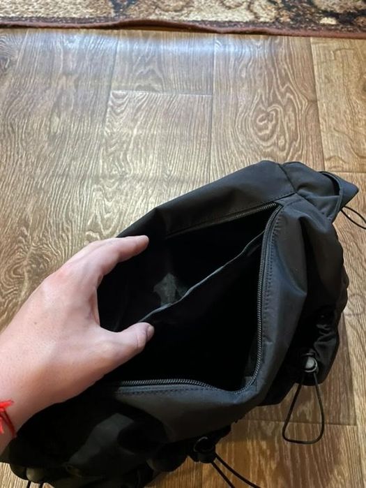 Чорна сумка карго нейлон