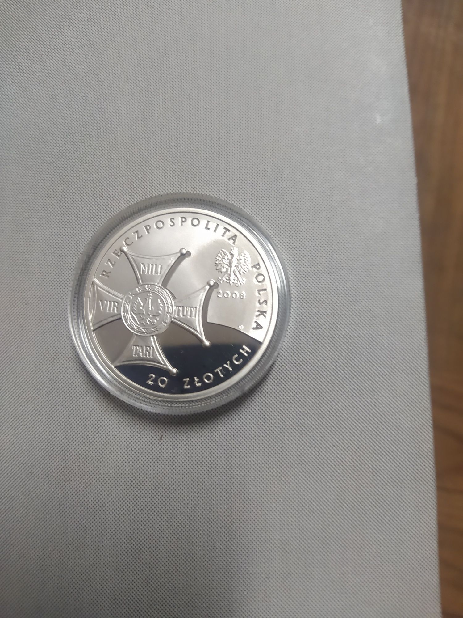 Moneta okolicznościowa 20 zł 2008 , 90 Rocznica Niepodległości