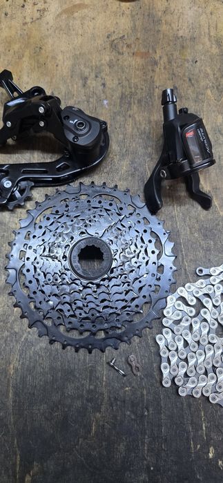 Naped rowerow x8 duży zakres 11-42 do elektryków, przebieg 35km