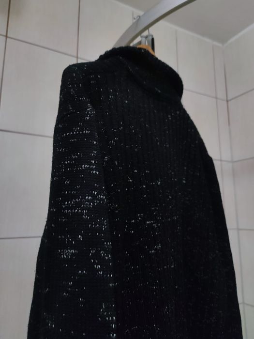 Sweter Morgan XL  bawełniany czarny ciemny bawełna bluza hoodie rozpin