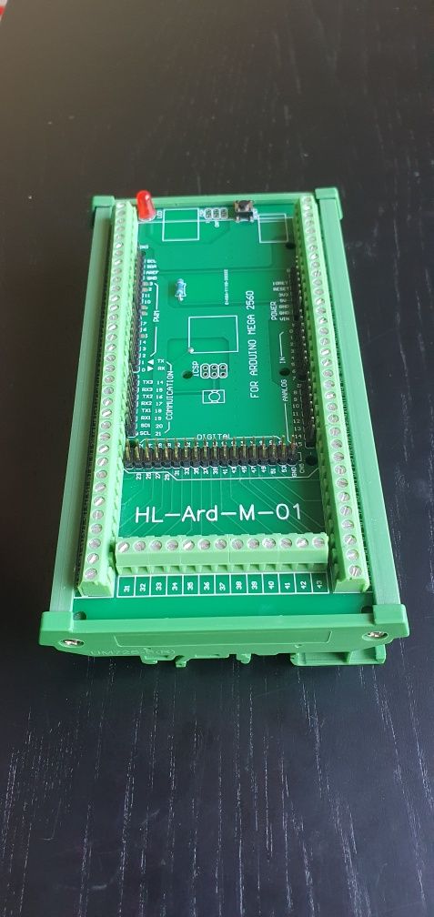 Nakładka dla arduino mega 2560 na szynę DIN