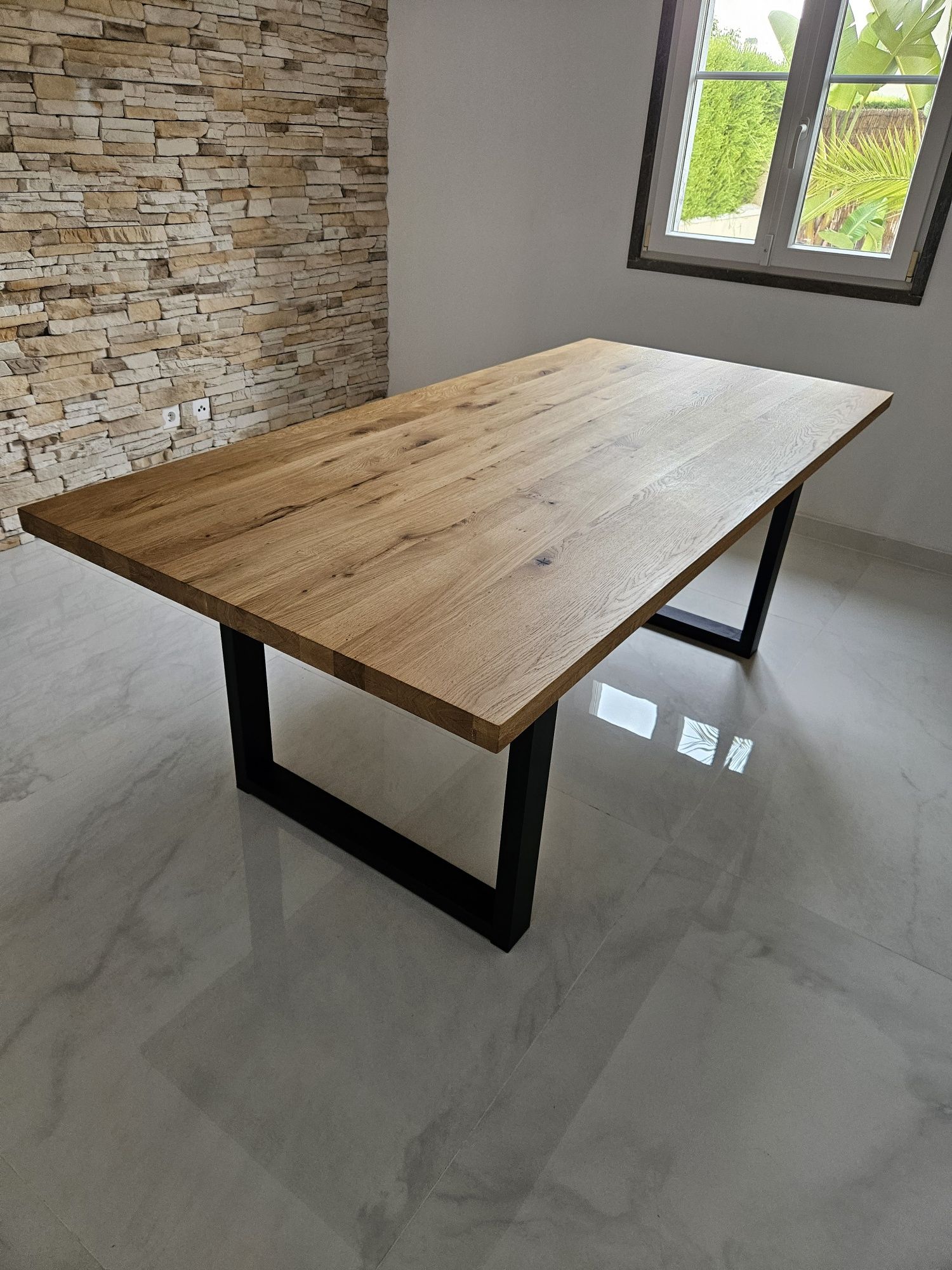 Mesa de jantar 200x96x75 madeira novo!