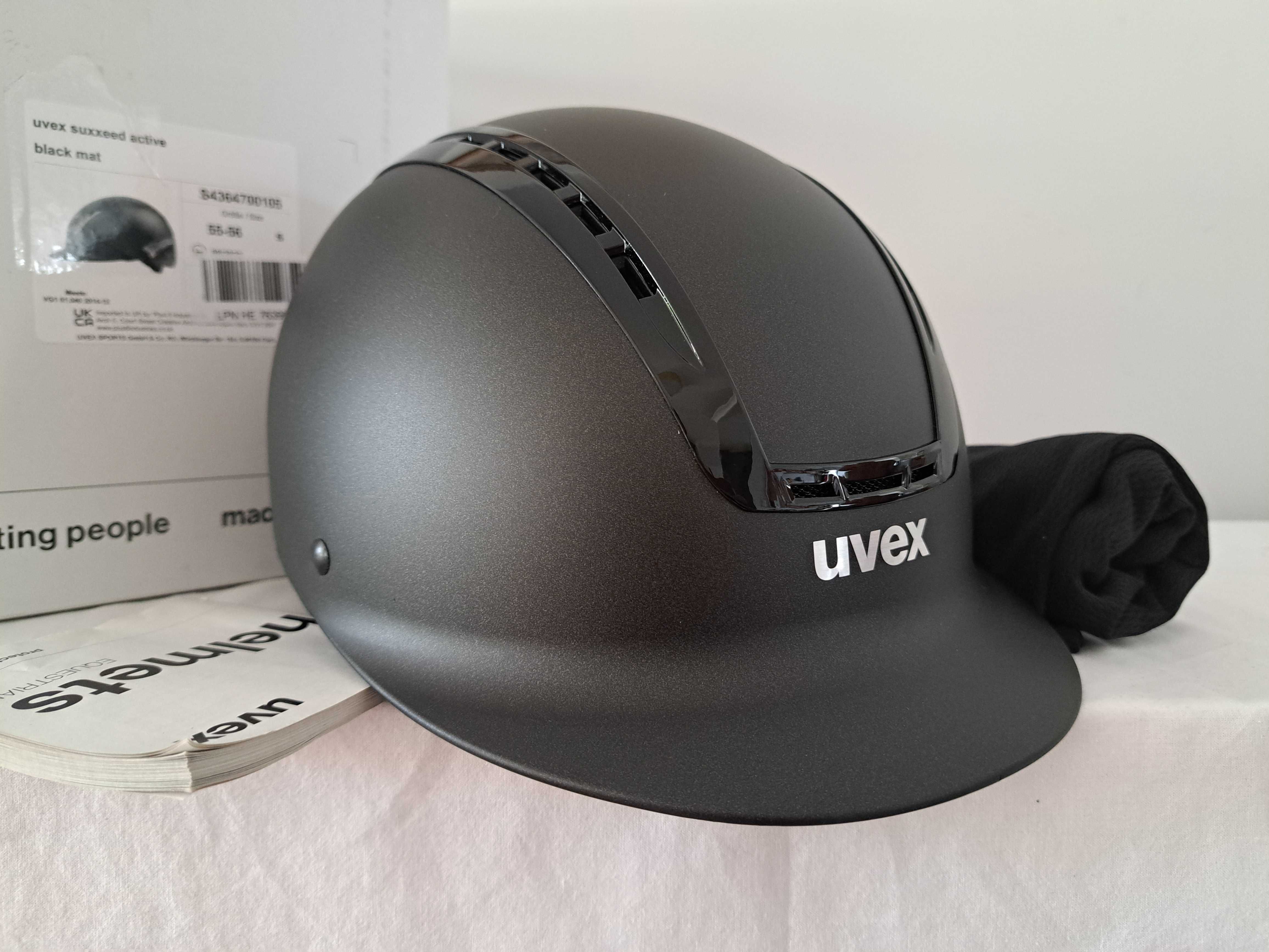 Kask jeździecki toczek Uvex Suxxeed Active Black S/M 55-56cm
